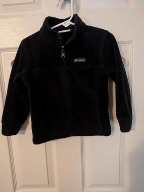Columbia Toddler Black Full-Zip Fleece Jacket, 3t